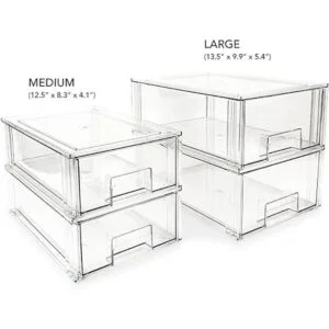 Isaac Jacobs Cajón organizador mediano apilable 12.5 x_5