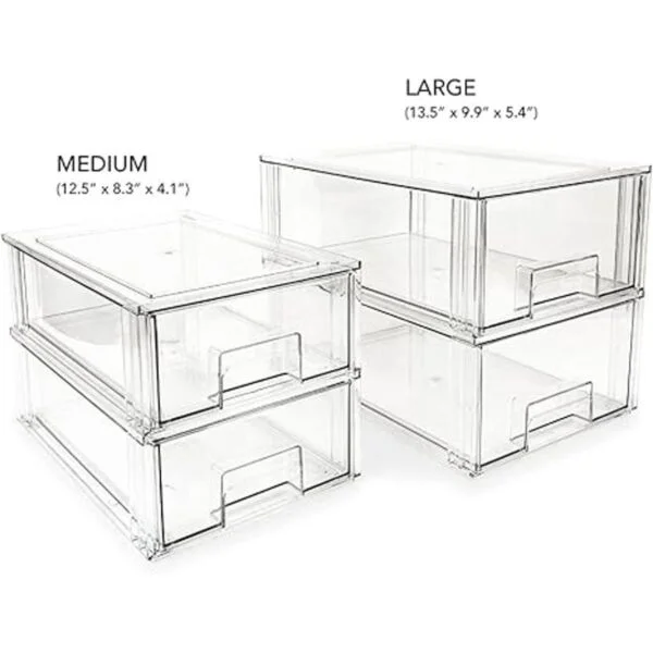 Isaac Jacobs Cajón organizador mediano apilable 12.5 x_5
