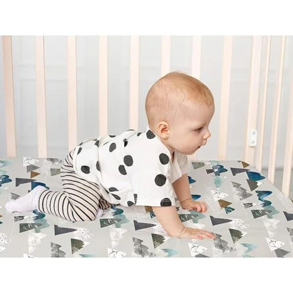 Sábana de cuna para bebé niño de montaña sábanas de cama_2
