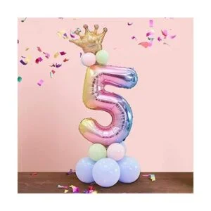 DUILE Juego de globos de papel de aluminio de 32 pulgadas_3