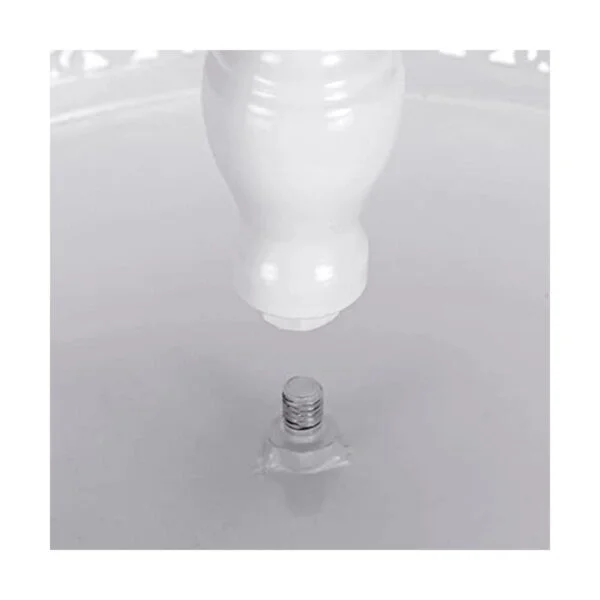 Peohud Paquete de 3 soportes de metal blanco para tartas_4