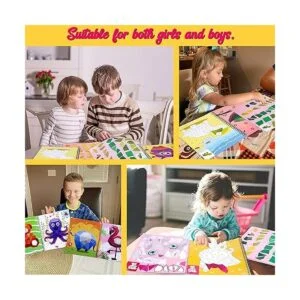 4 libros de pintura para manualidades para niños de 4 a 8
