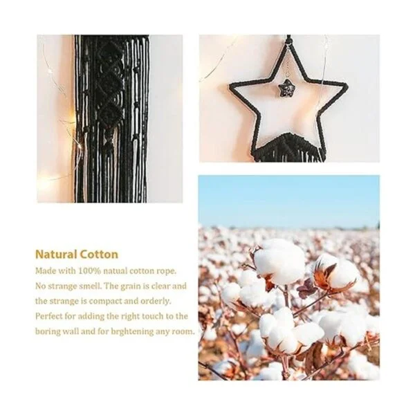 Decoración de atrapasueños con estrella de luna 2 piezas