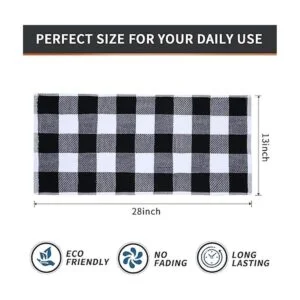 Mordimy Toallas de cocina a cuadros 100 de tejido gofre_5