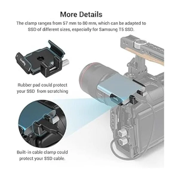 SmallRig Soporte SSD para Samsung T5T7 SSD SanDisk SSD_5