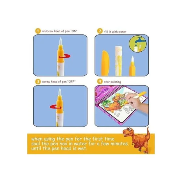 hapray Pintura mágica con libros para colorear al agua_3