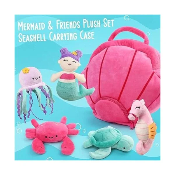 BenBen Animal de peluche oceánico paquete de 5 juguetes_4