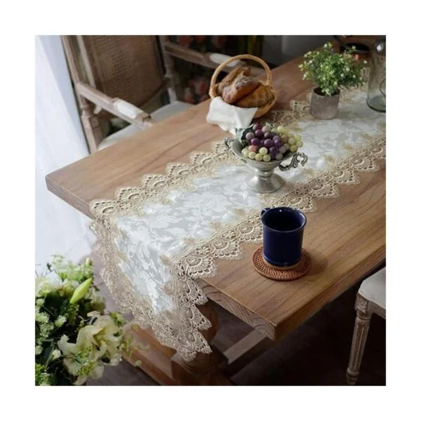 ARTABLE Camino de mesa de encaje para macramé estilo