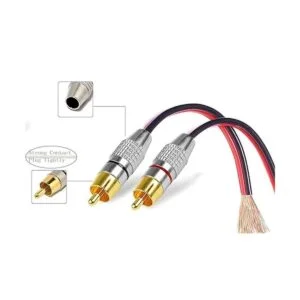 Adaptador de cable RCA a altavoz cables de cable desnudo_4