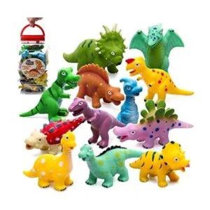 Juguetes de baño de dinosaurio para bebé sin agujeros 12_1