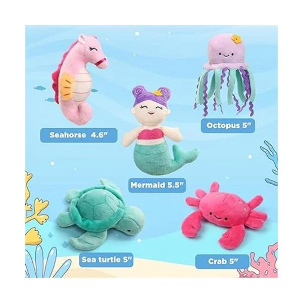 BenBen Animal de peluche oceánico paquete de 5 juguetes_2