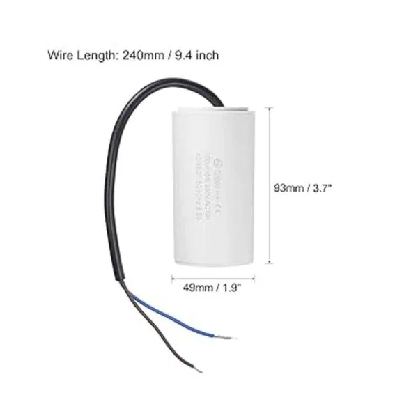 uxcell CBB60 Condensador de funcionamiento 100uF 250V CA_2