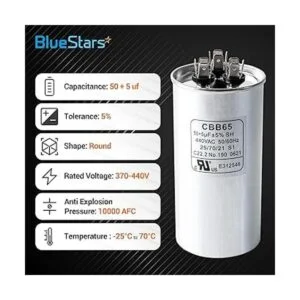 BlueStars 505 MFD uf 370 o 440 voltios VAC doble_2