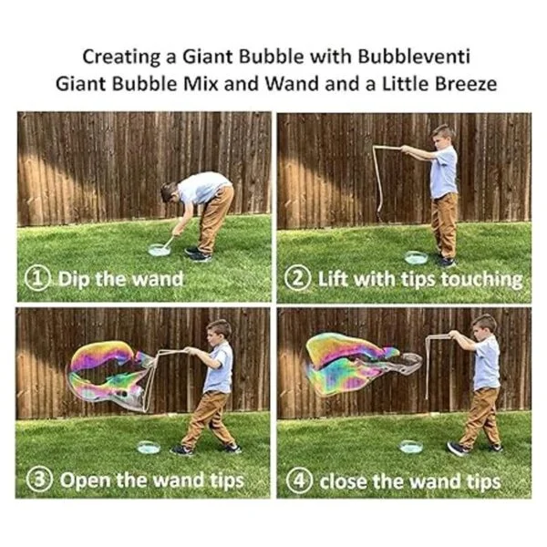 Bubbleventi Varitas gigantes de burbujas paquete de 3_4