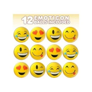 ArtCreativity Emoticon Juego de 12 bolas que rebotan en_2
