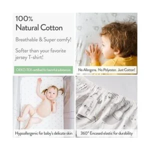 Sábanas de moisés de 20 x 30 pulgadas para Graco Travel