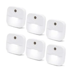 YRWXZYO Paquete de 6 luces nocturnas LED blancas con_1