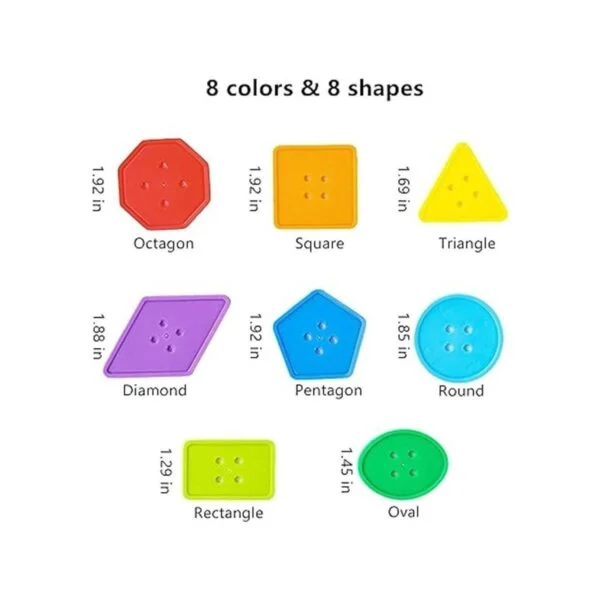 70 piezas Montessori cordón de juguete de roscar Cuentas_5