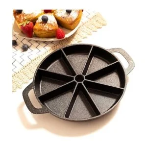 KUHA Molde de hierro fundido y pan de maíz para 8