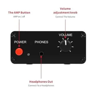 ATNEDCVH Mini preamplificador de audio estéreo pequeño_6
