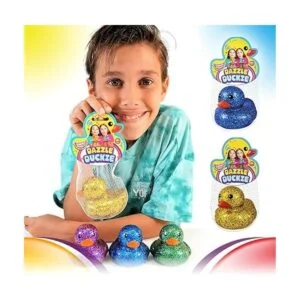 Patos de goma con purpurina de colores metálicos de 3_3