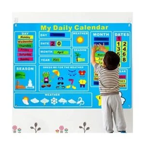 WATINC My First Daily Calendar Fieltro para niños 3.5_1