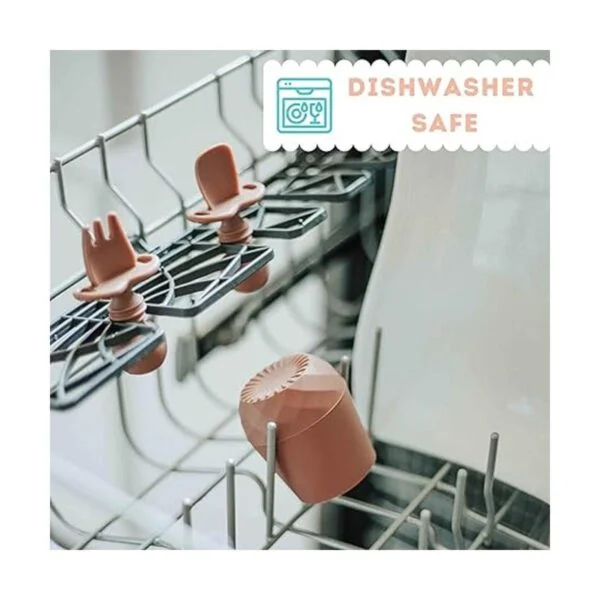Tooshka Utensilios de silicona para bebés y taza pequeña