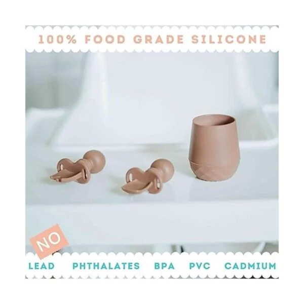 Tooshka Utensilios de silicona para bebés y taza pequeña