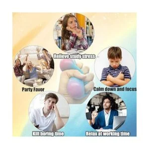 Eutreec Juguetes de bola de estrés que cambian de color_6