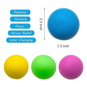 Eutreec Juguetes de bola de estrés que cambian de color_3