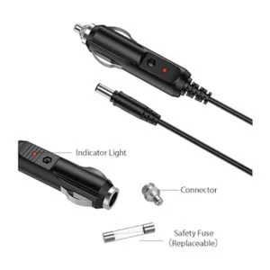 LIANSUM Cargador de coche DC de 12 V 2 A cable de_5