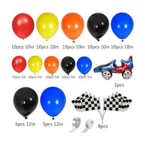 YNOU Kit de guirnalda de arco de globos de coche de_2