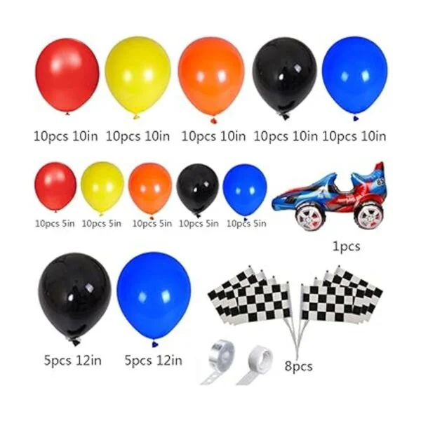 YNOU Kit de guirnalda de arco de globos de coche de_2