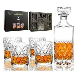 Lighten Life Juego de decantador de whisky juego de