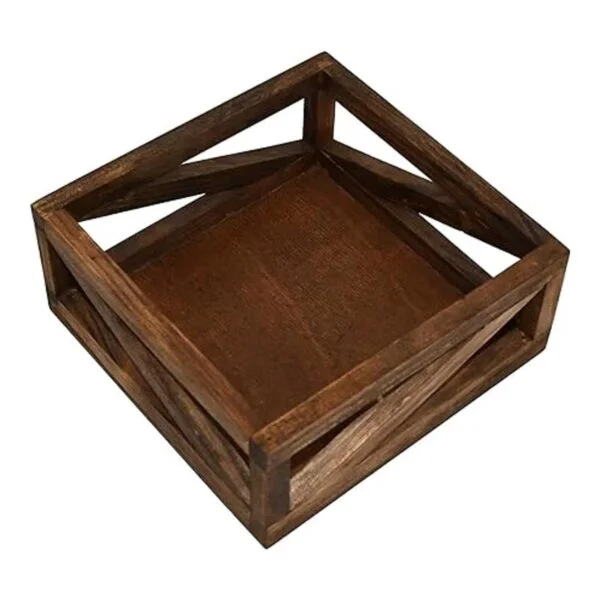 OwlGift Servilletero de madera maciza para mesa de cocina_5