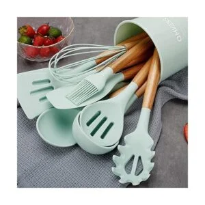 QMVESS Juego de utensilios de cocina de silicona_6