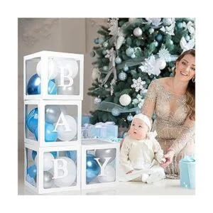 Keencopper Cajas de bebé con letras para baby shower_3