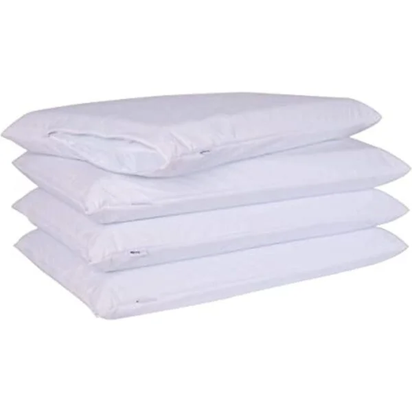 Paquete de 4 protectores de almohada a prueba de plumas_1