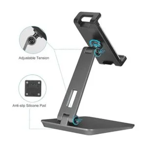 Soporte para tableta ajustable y plegable giratorio de_3