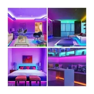 Keepsmile Tira de luces LED RGB de 130 pies que cambian_4