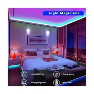 Keepsmile Tira de luces LED RGB de 130 pies que cambian_2