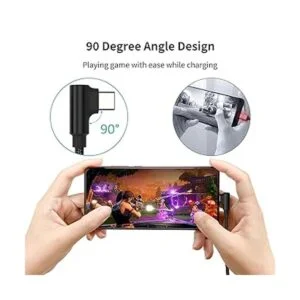 Cable USB C de ángulo recto de 9.8 ft de carga rápida 3_2