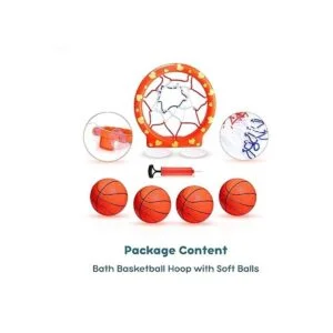 MARPPY Juguetes de baño aro de baloncesto para bañera_6