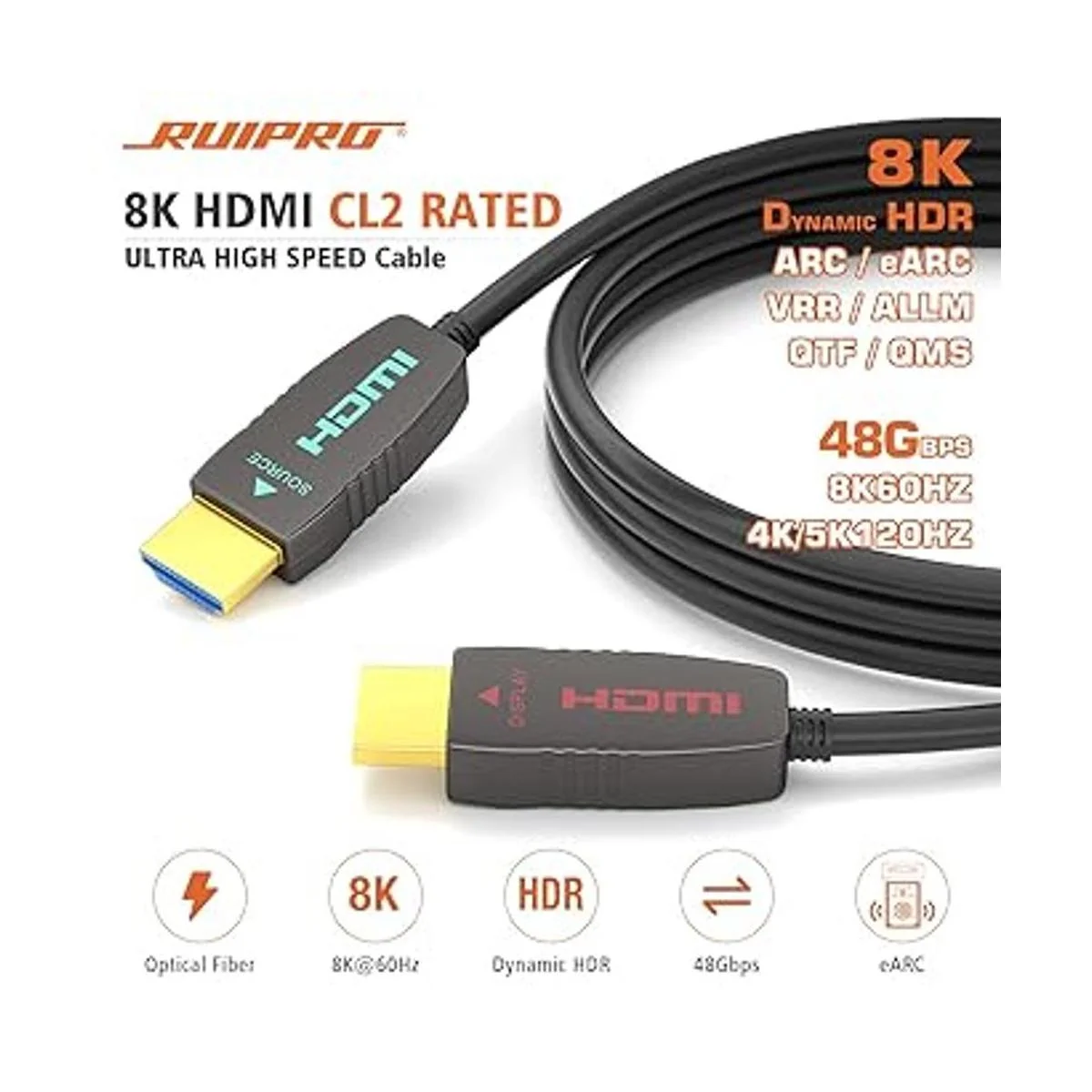RUIPRO Cable de fibra óptica HDMI 8K CL2 clasificado 25_2