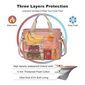 Weitars Bolsa de almuerzo para mujeres para el trabajo