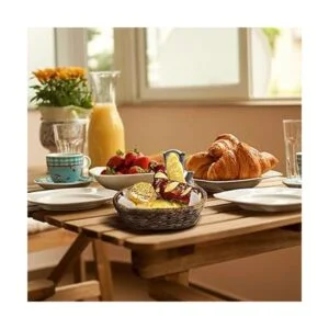 Wrightmart Cestas ovaladas canasta de frutas y pan juego_4