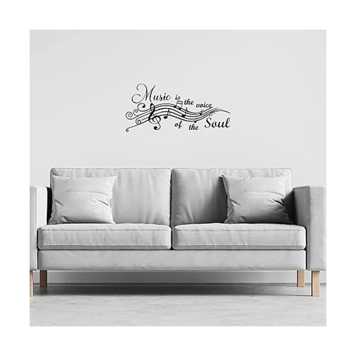 Calcomanías de pared de vinilo Music is The Voice of The_2