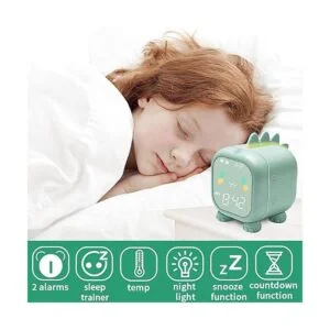Reloj despertador para niños con dinosaurio reloj_3