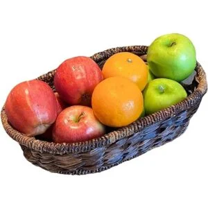 Wrightmart Cestas ovaladas canasta de frutas y pan juego_3