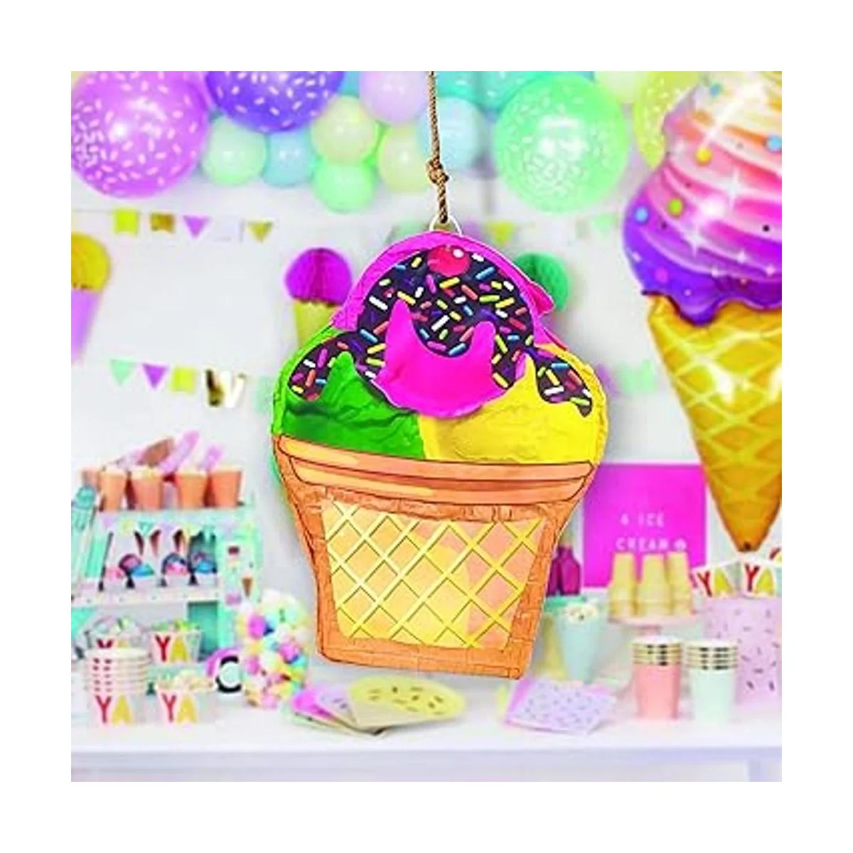 Aztec Imports Inc. Helado Cono Pinata_3